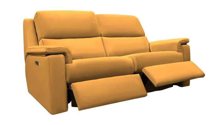 G Plan Harper Fabric Large Sofa Manual Double Recliner