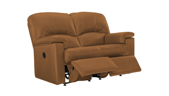 G Plan Chloe Leather 2 Seater Sofa Power Double Recliner